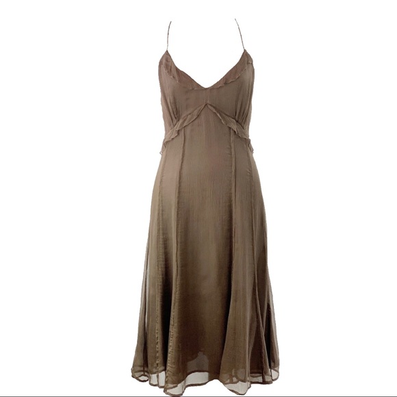 Adrienne Vittadini Dresses & Skirts - Adrienne Vitadini Brown Gauze Dress Size 8